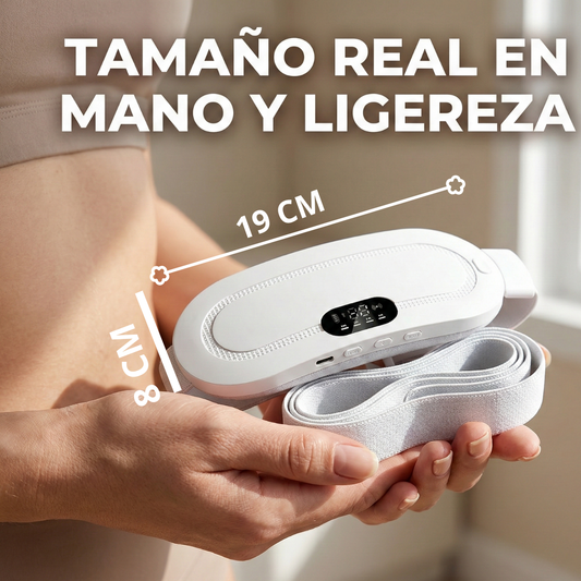 Cinturon Menstrual térmico + masajeador 2 en 1
